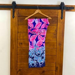 Lilly Pulitzer Bal Harbour Palazzo pants sz L Royal purple wild child